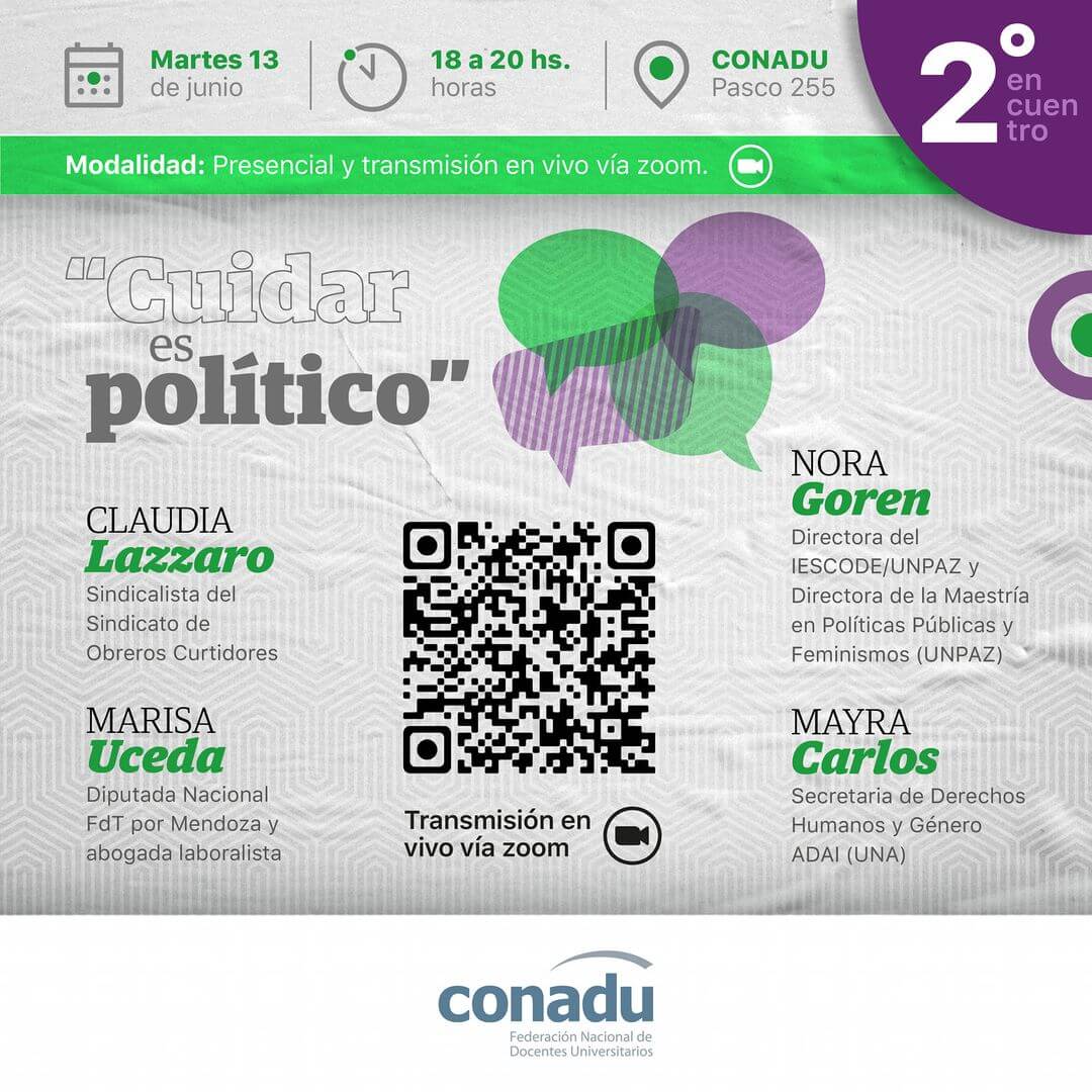 Cuidar es político - CONADU